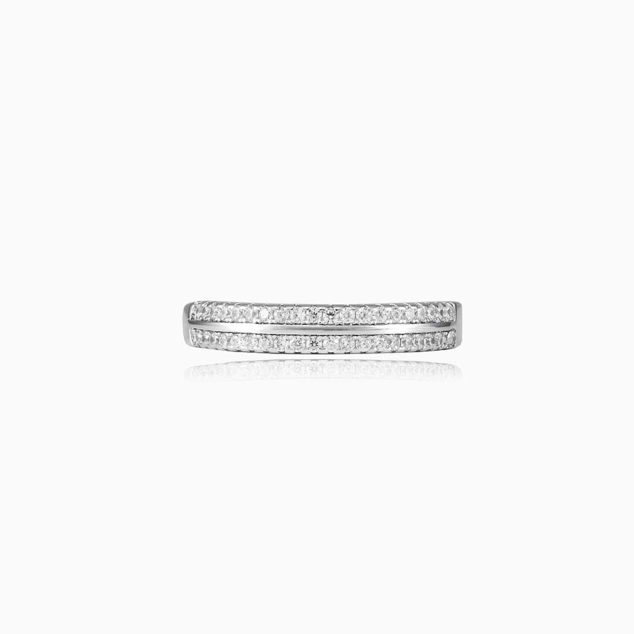 Woman Monte Cristo | Classic Two Lines Band Ring