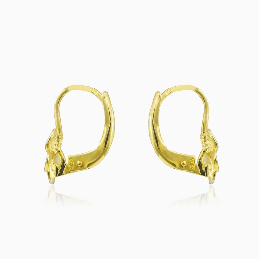 Woman Monte Cristo | Gold Flower Earrings