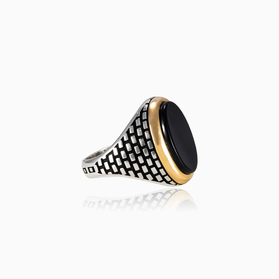 Man Monte Cristo | Brick Onyx Ring