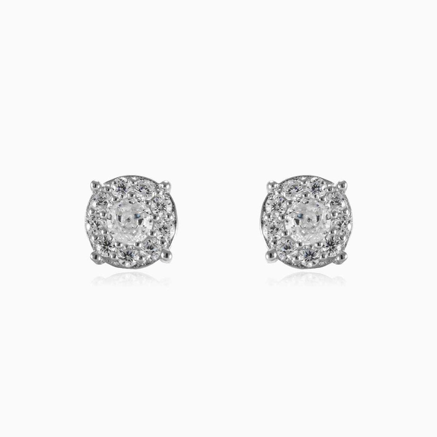 Woman Monte Cristo | Flat Crystal Earrings