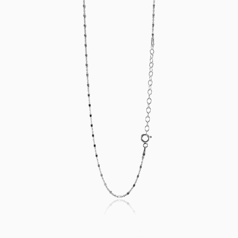 Woman Monte Cristo | Silver Square Beads Chain