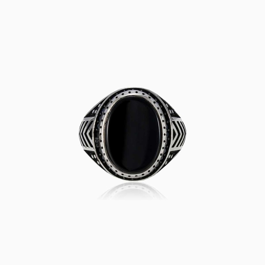 Woman Monte Cristo | Onyx And Spinel Ring