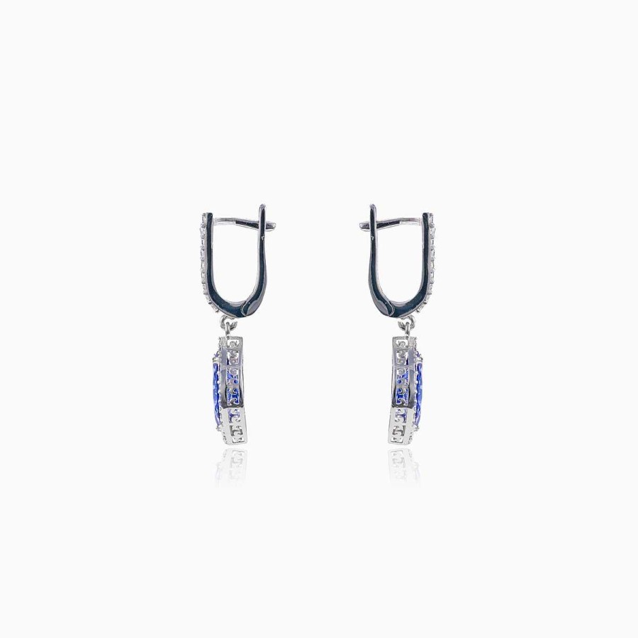 Woman Monte Cristo | Marquise Tanzanite Earrings