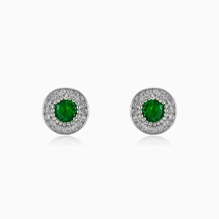 Woman Monte Cristo | Green Baroque Earrings