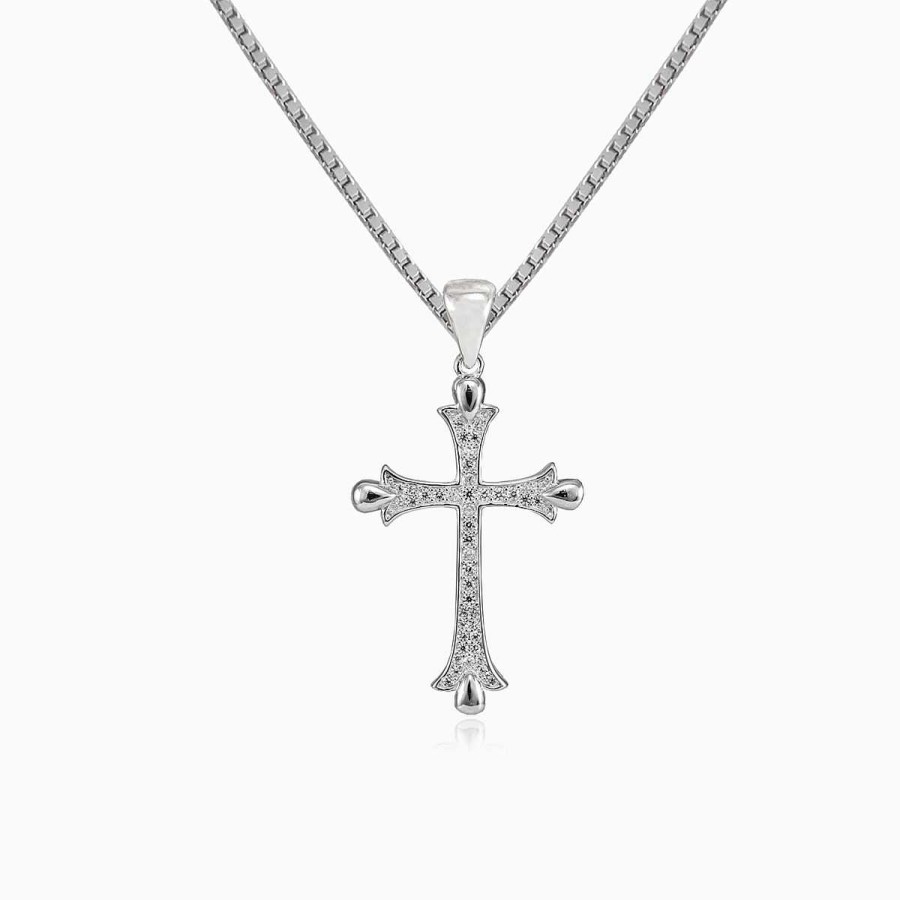 Woman Monte Cristo | Budded Cross Pendant