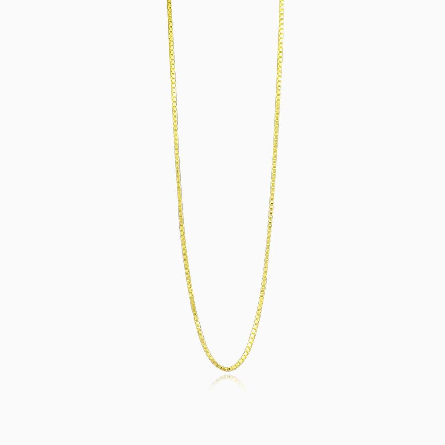 Woman Monte Cristo | Thin Box Gold Chain