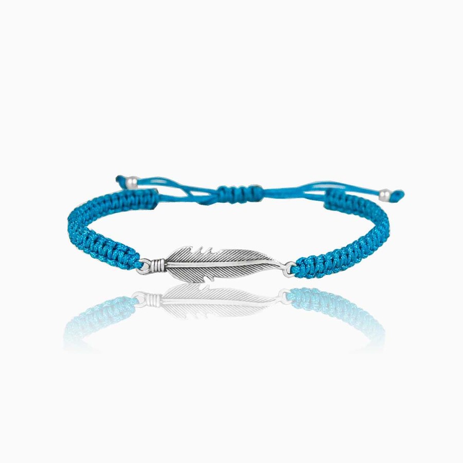 Man Monte Cristo | Blue Feather Bracelet