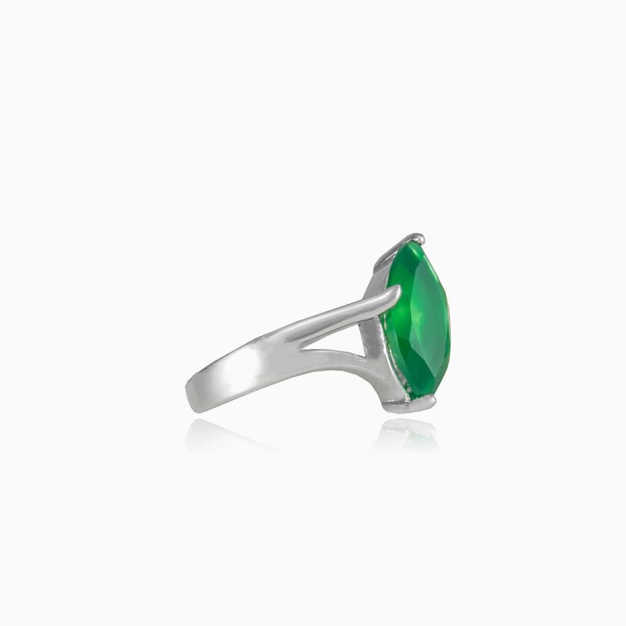 Woman Monte Cristo | Jade Tilt Ring