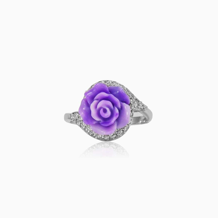 Woman Monte Cristo | Twisted Purple Rose Ring