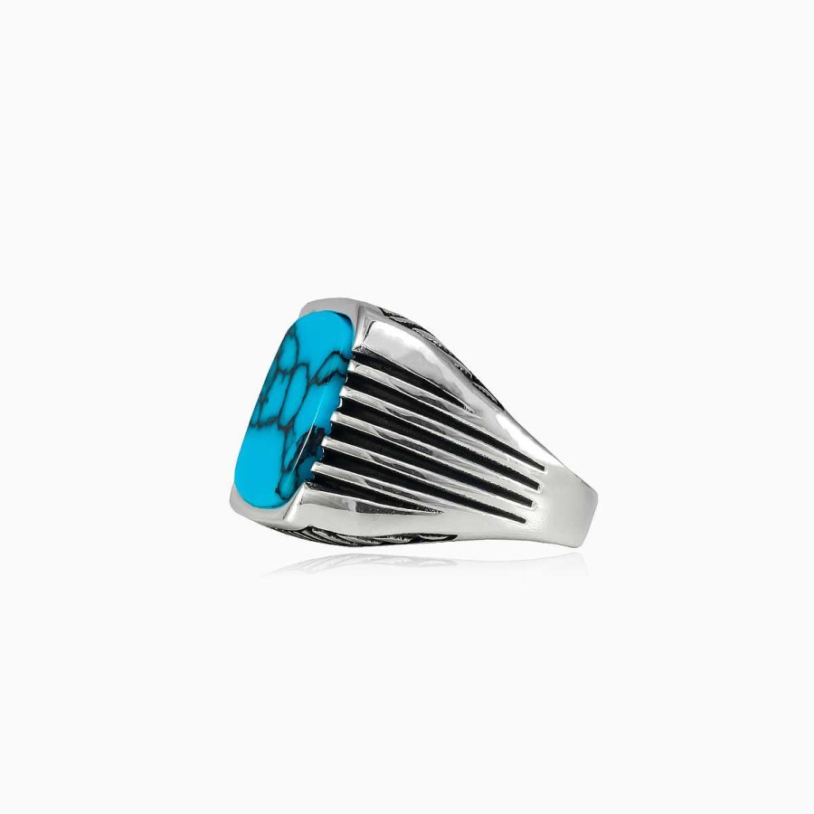 Man Monte Cristo | Retro Turquoise Ring