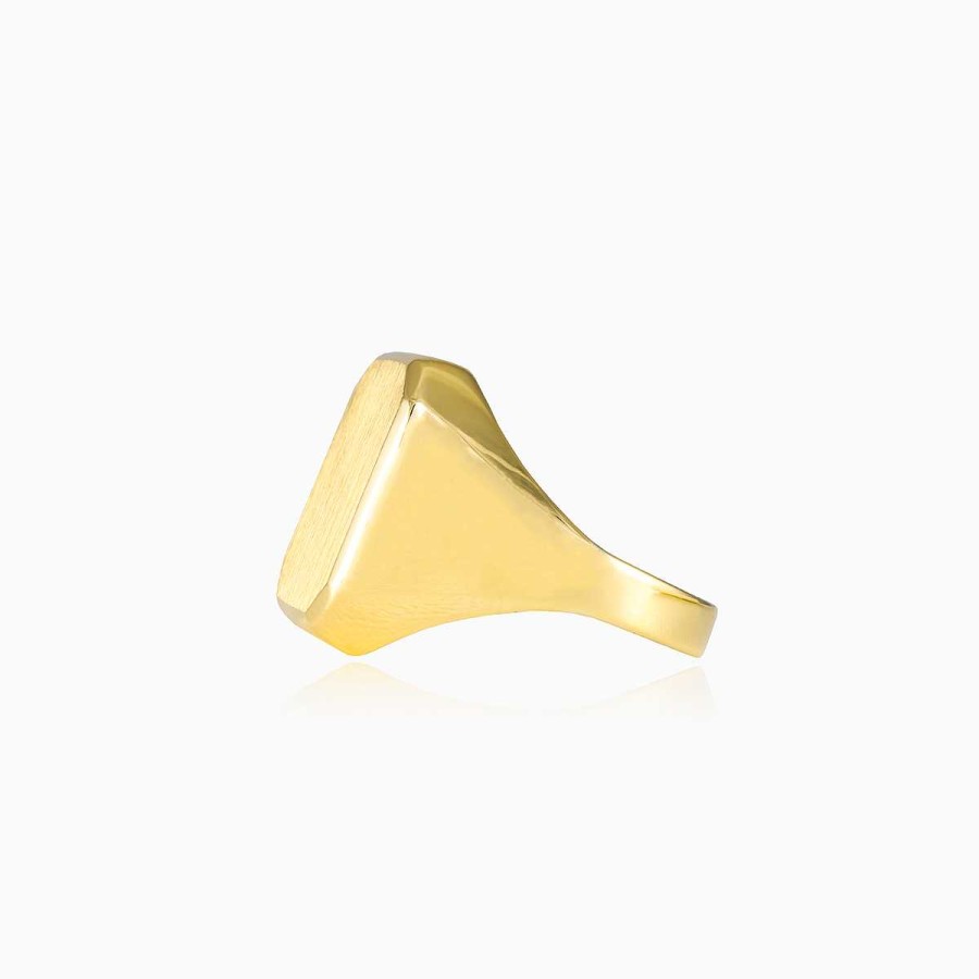 Man Monte Cristo | Octagonal Gold Ring