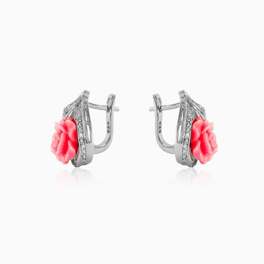 Woman Monte Cristo | Pink Rose Earrings