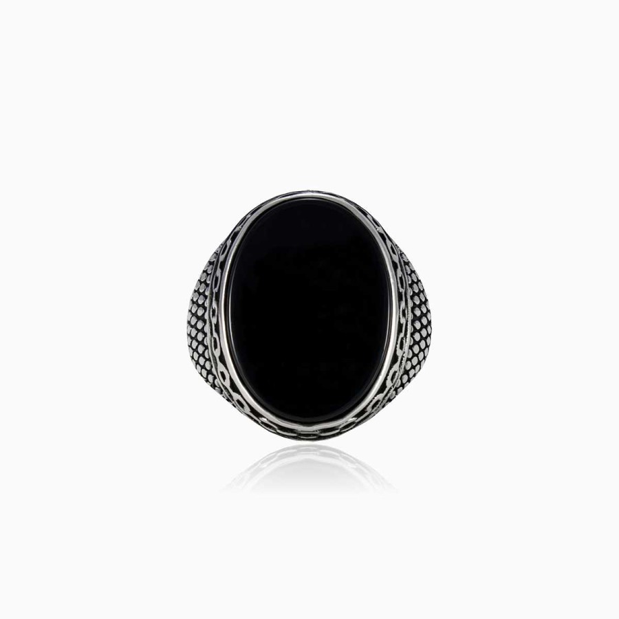 Man Monte Cristo | Oval Chained Onyx