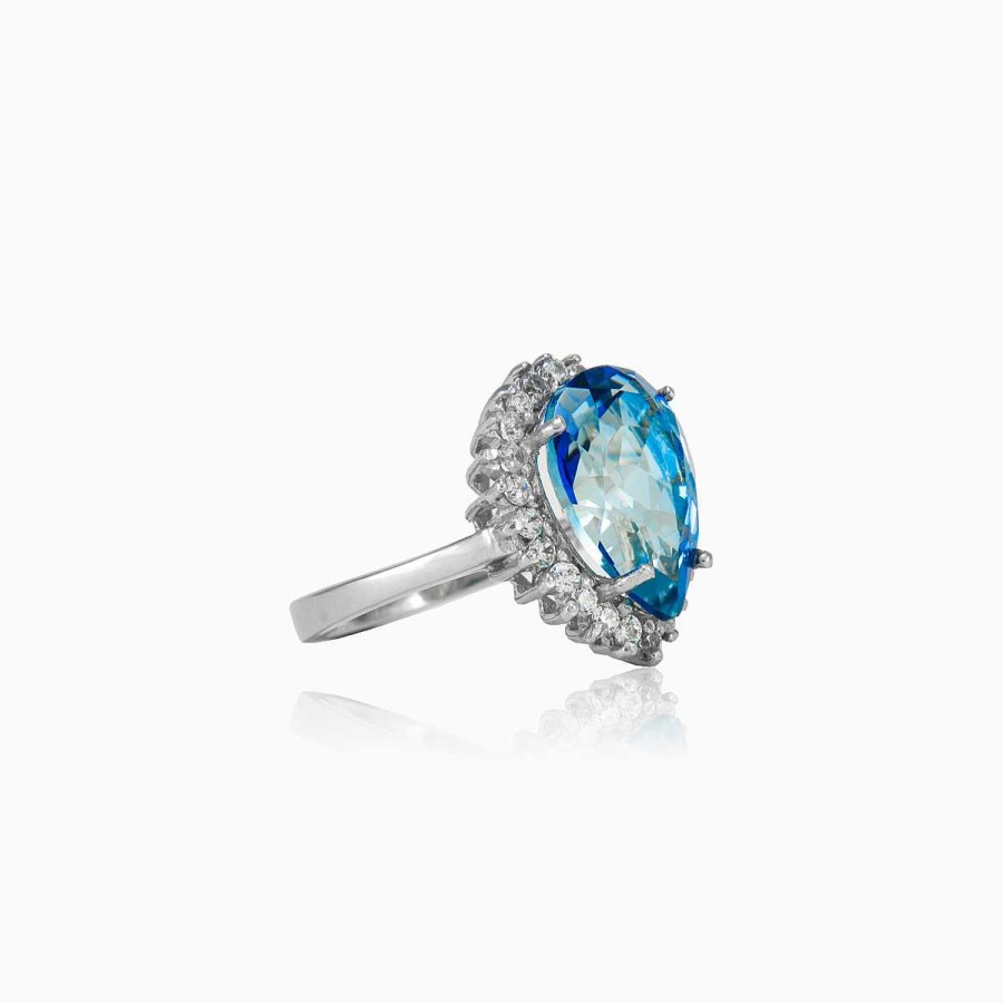 Woman Monte Cristo | Pear Tanzanite Ring