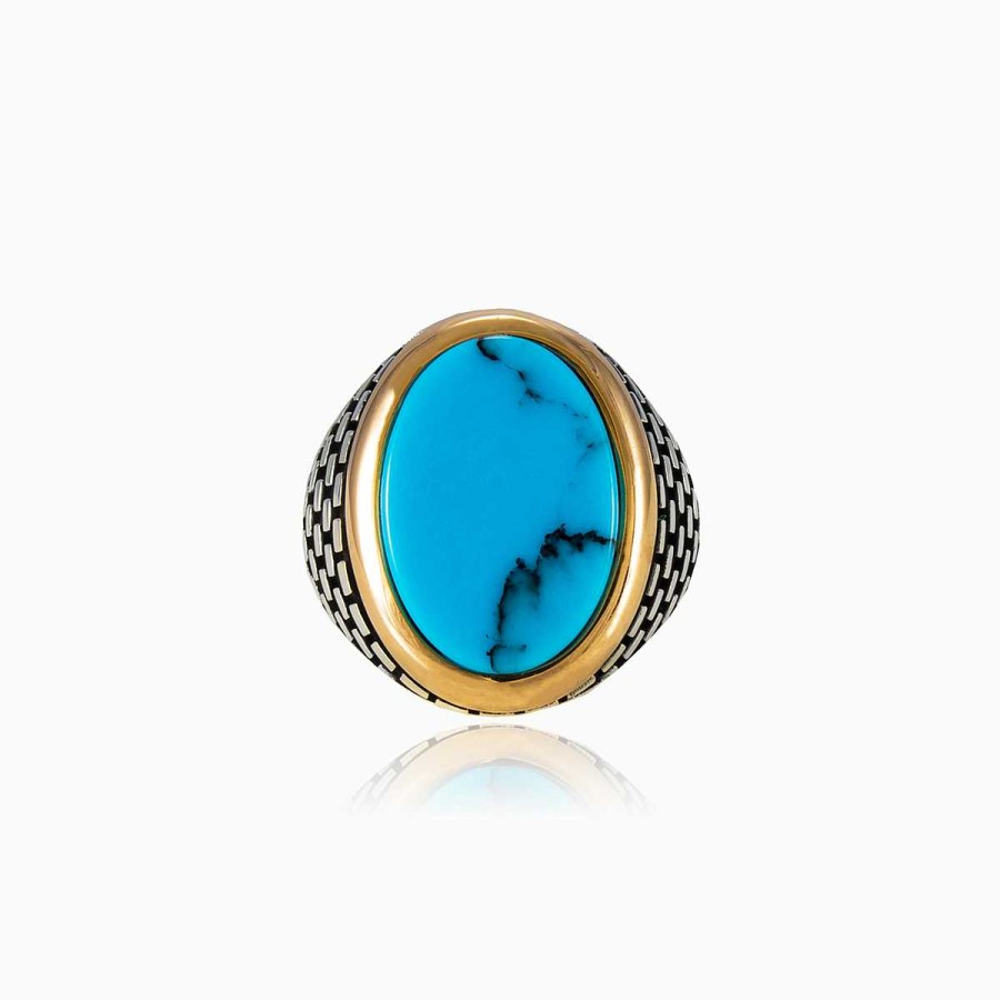 Man Monte Cristo | Brick Turquoise Ring