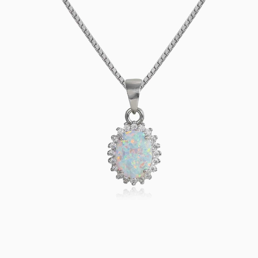 Woman Monte Cristo | Royal White Opal Pendant