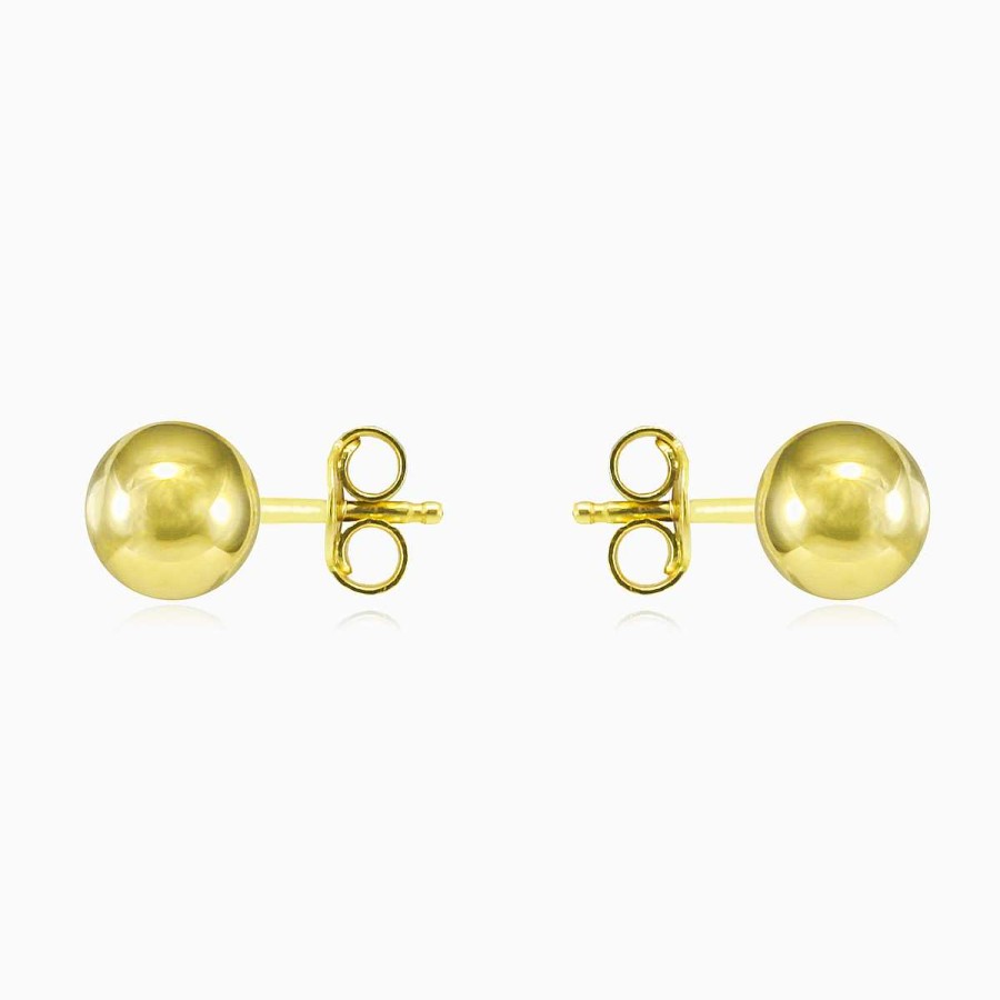 Woman Monte Cristo | Yellow Gold Ball Studs