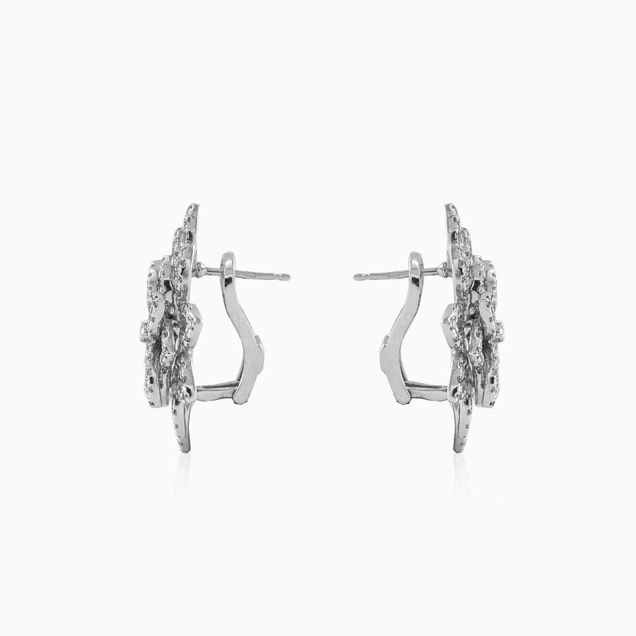 Woman Monte Cristo | Diamond Flower Earrings