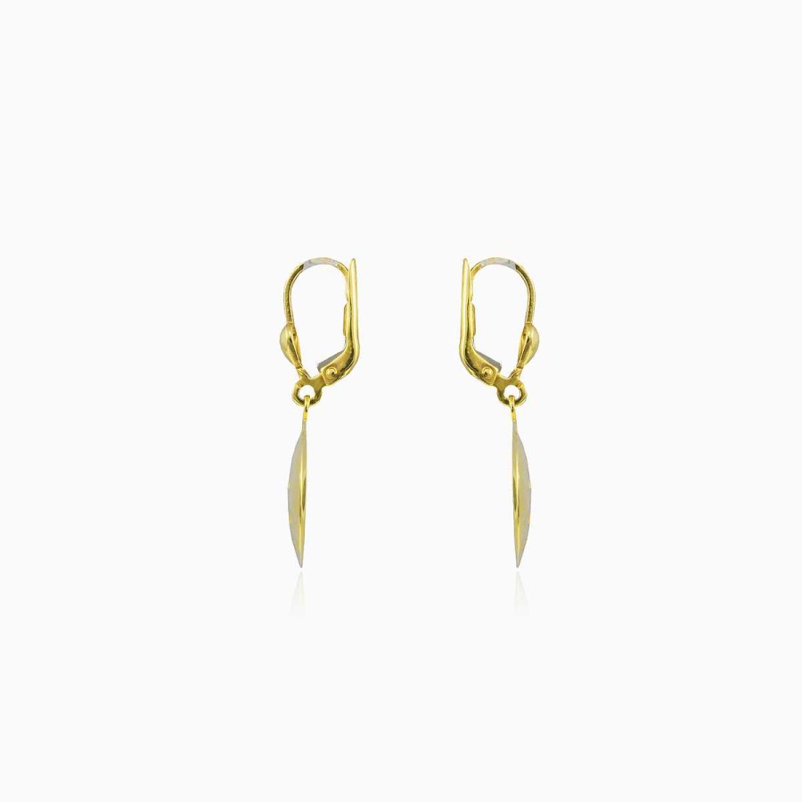 Woman Monte Cristo | Dangling Round Gold Earrings