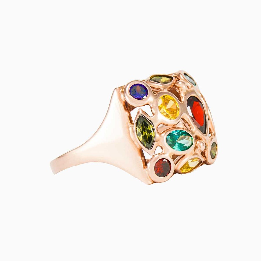 Woman Monte Cristo | Mosaico Rose Square Ring