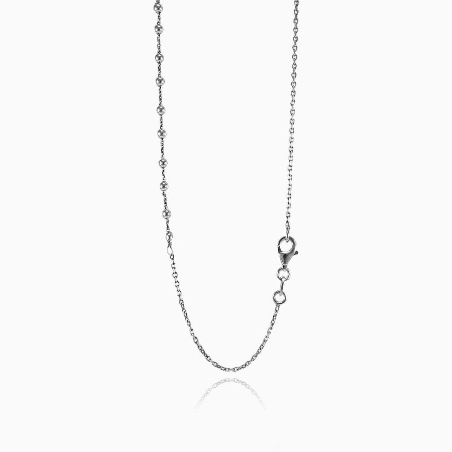 Woman Monte Cristo | Silver Rosary Necklace