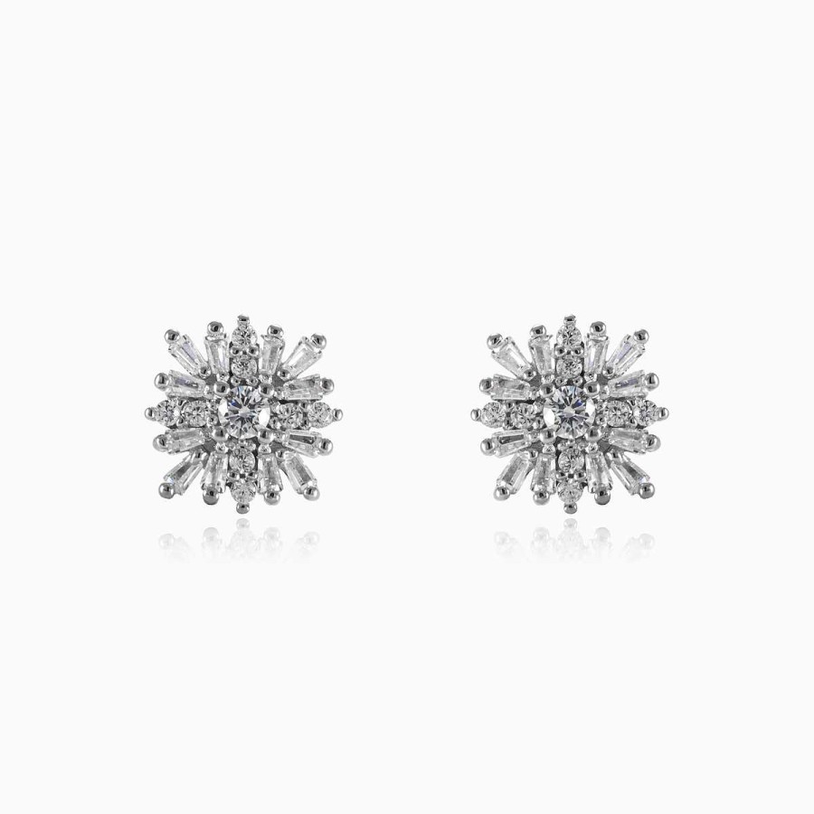 Woman Monte Cristo | Square Snowflake Earrings