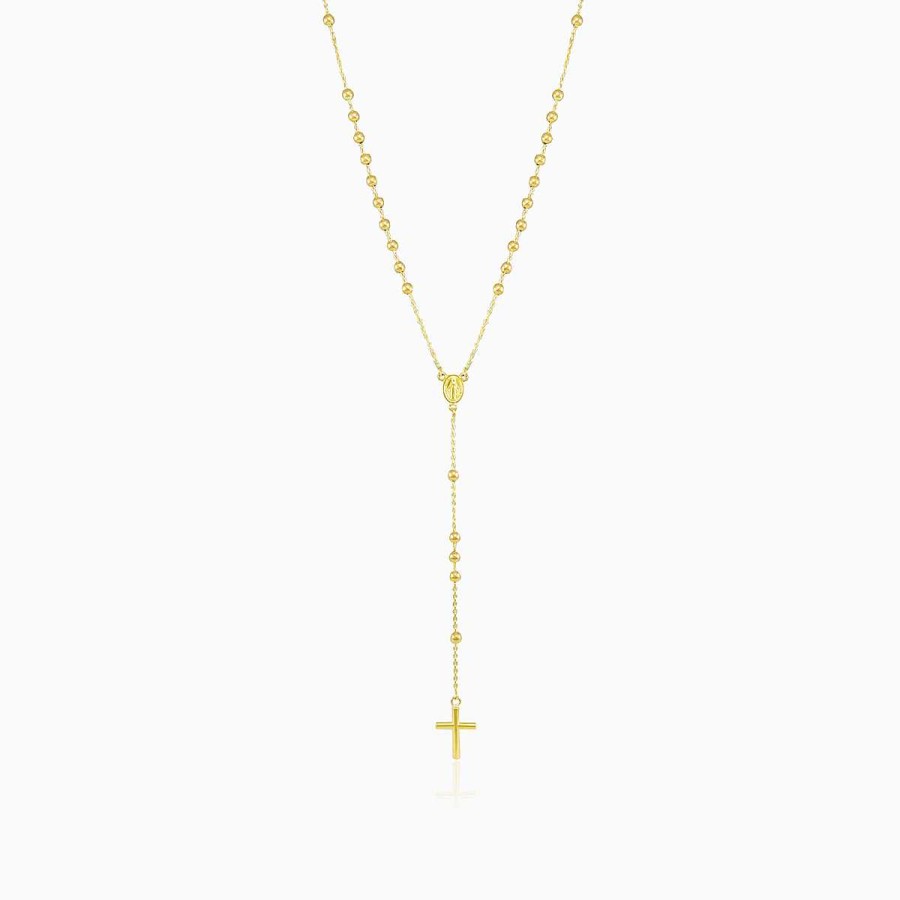 Woman Monte Cristo | Classic Gold Rosary