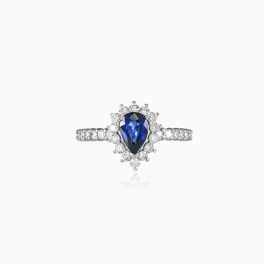 Woman Monte Cristo | Royal Pear Sapphire Ring