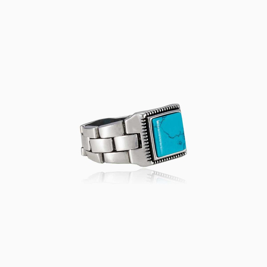 Man Monte Cristo | Square Flat Turquoise