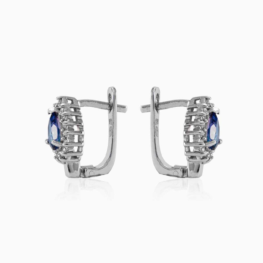 Woman Monte Cristo | Silver Earrings With Tanzanite