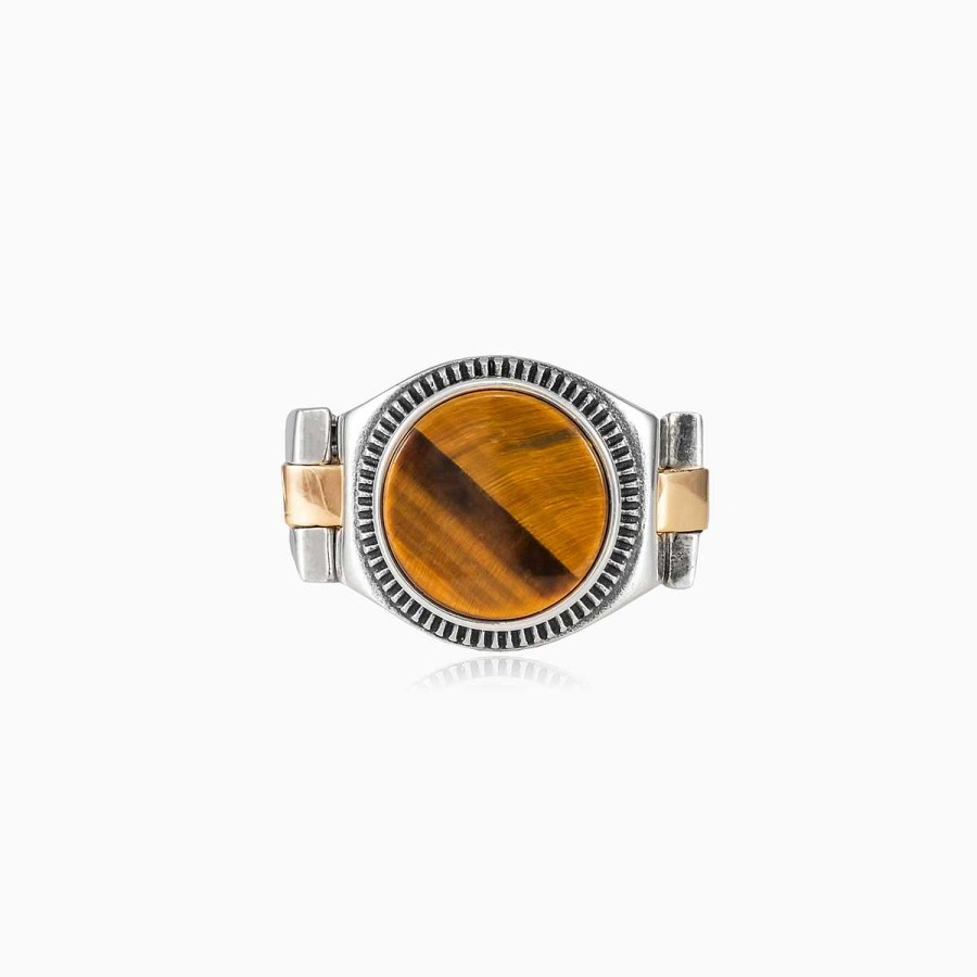 Woman Monte Cristo | Tiger Eye Oyster Strap Ring