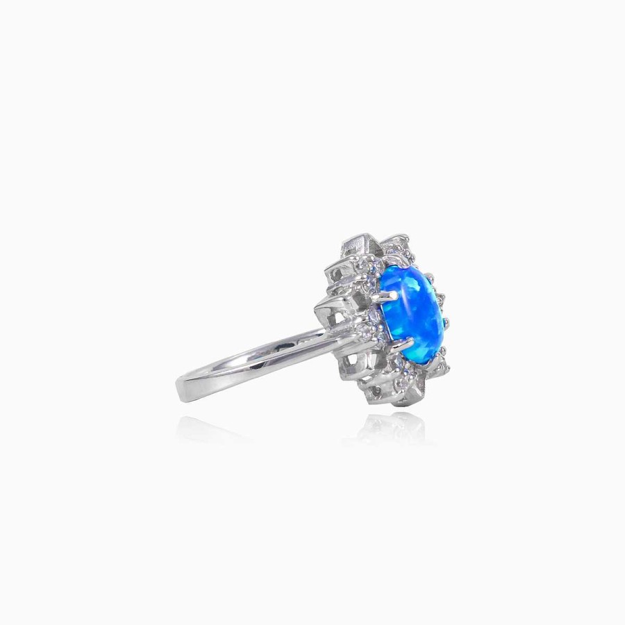 Woman Monte Cristo | Star Blue Opal Ring