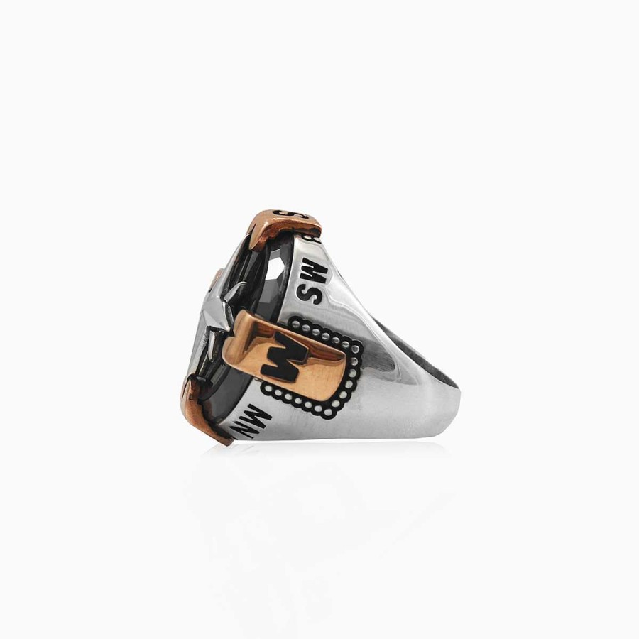 Man Monte Cristo | Onyx Rose Wind Ring