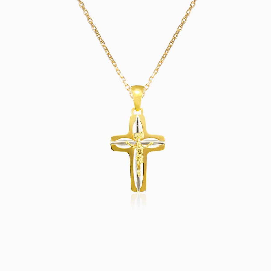 Woman Monte Cristo | Bicolor Gold Cross