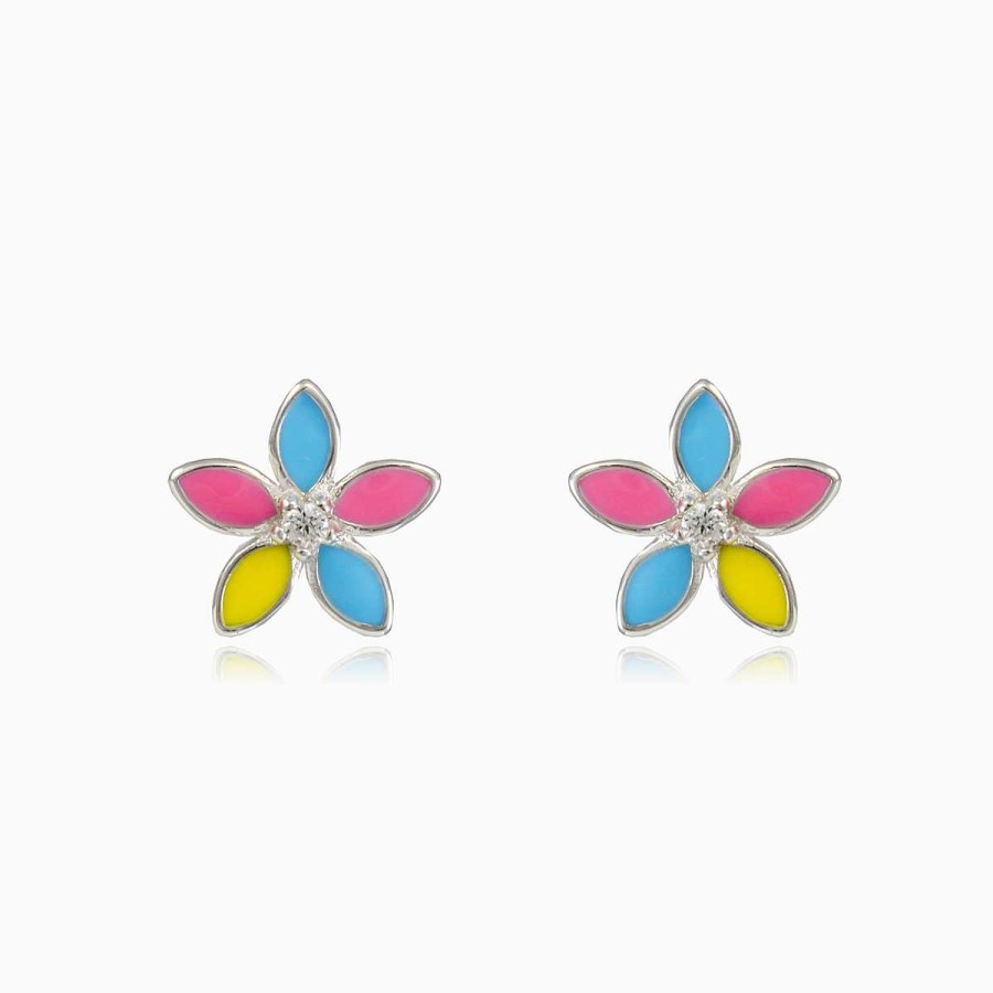 Woman Monte Cristo | Colorful Flower Studs