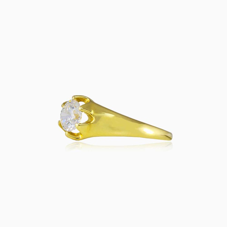 Woman Monte Cristo | Levitating Crystal Gold Ring