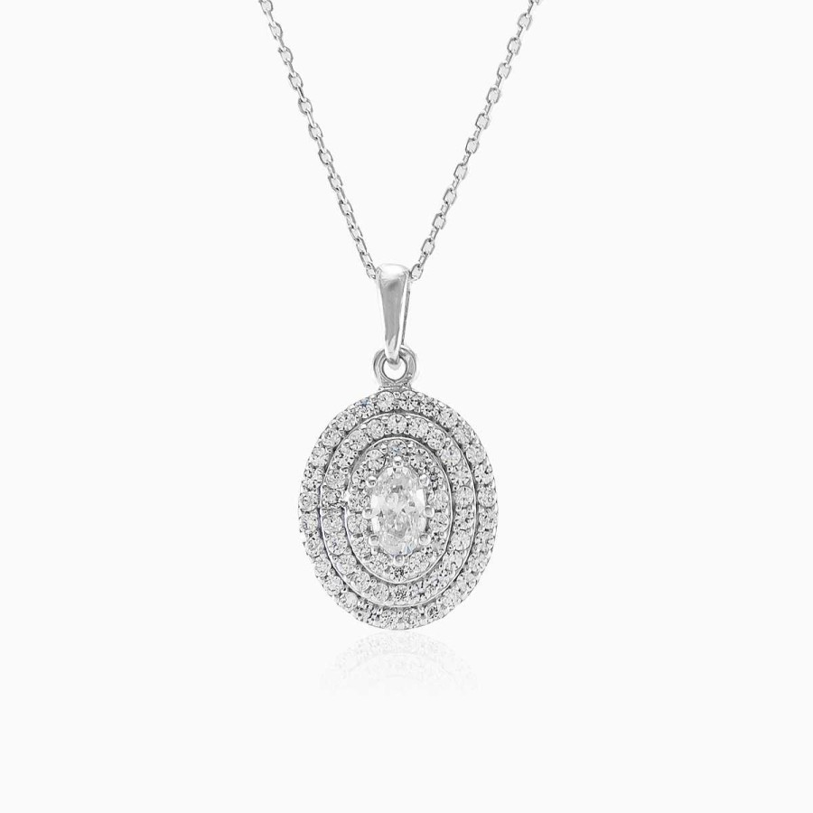 Woman Monte Cristo | Oval Crystal Pendant