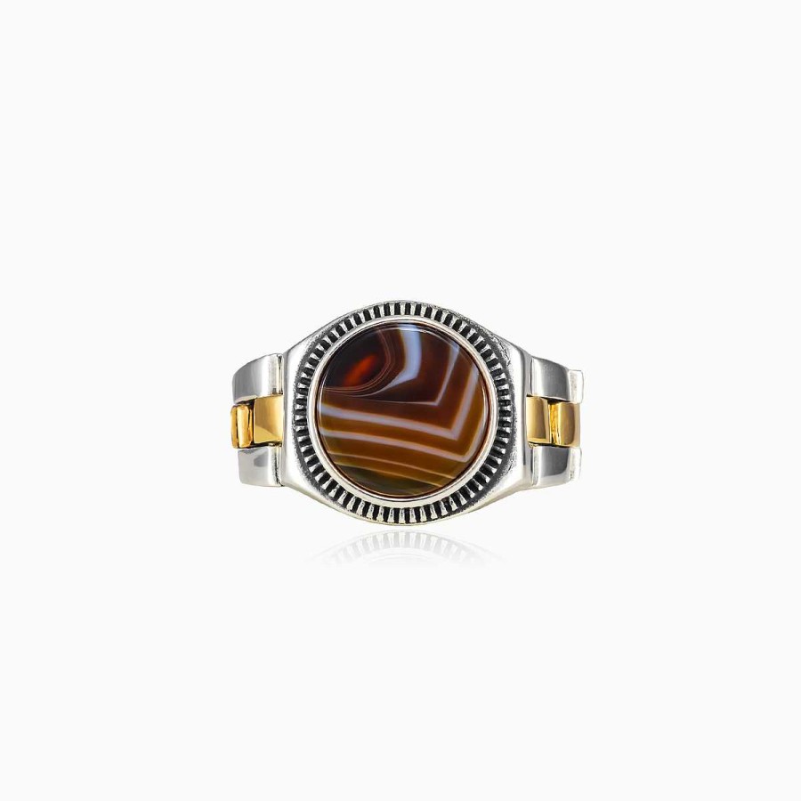 Woman Monte Cristo | Agate Oyster Strap Ring