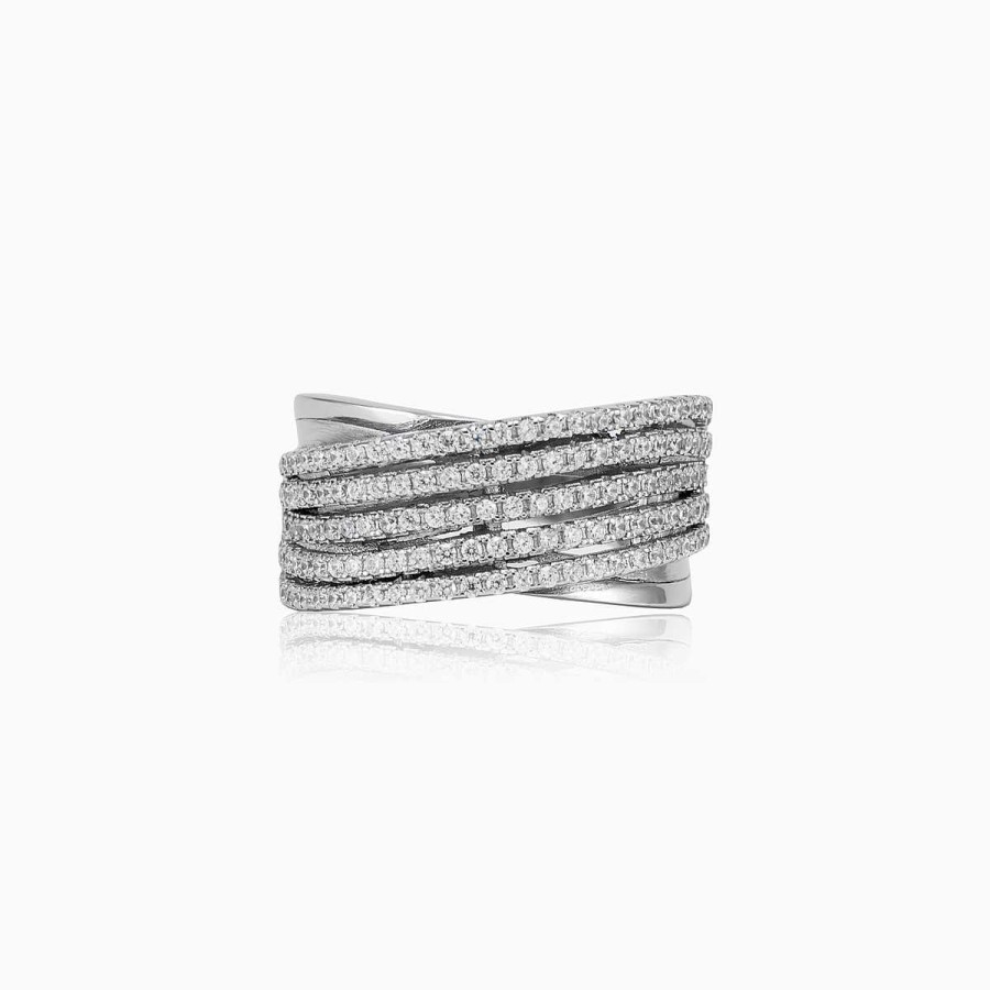 Woman Monte Cristo | Five Row Silver Ring