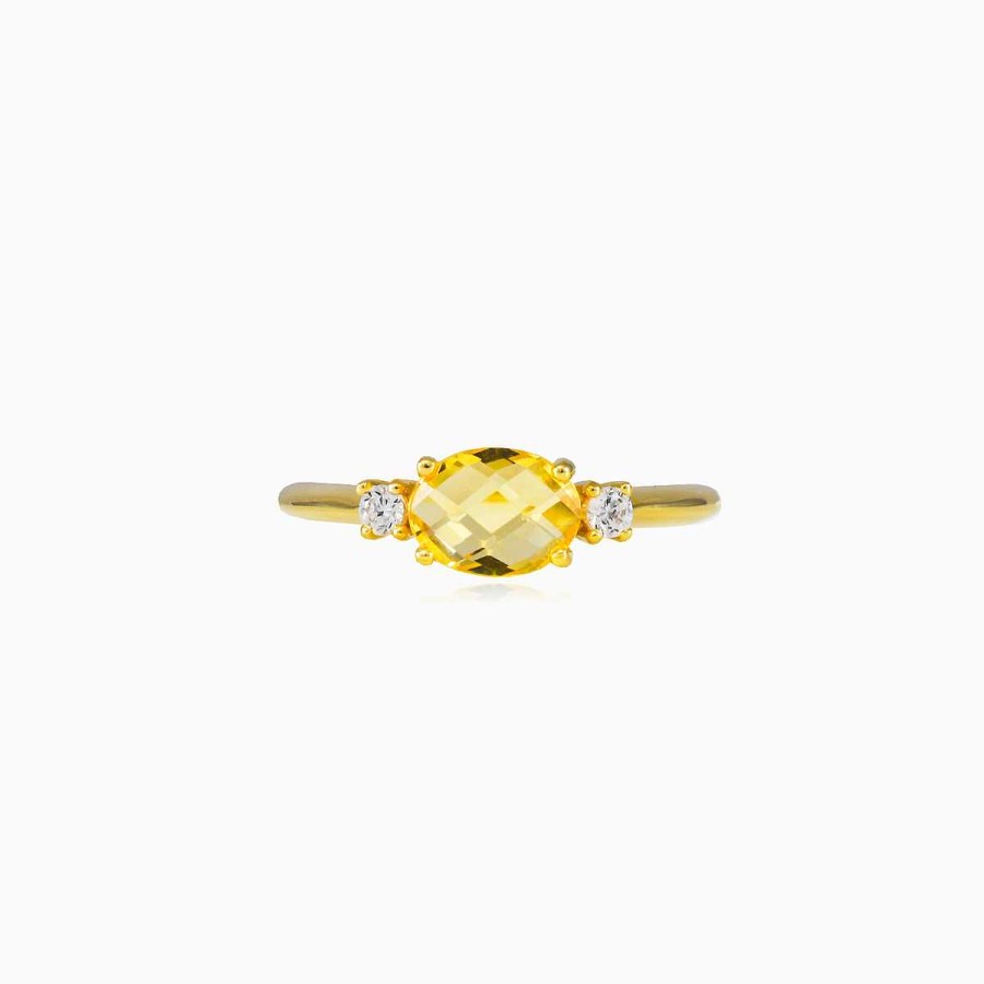 Woman Monte Cristo | Citrine Gold Ring