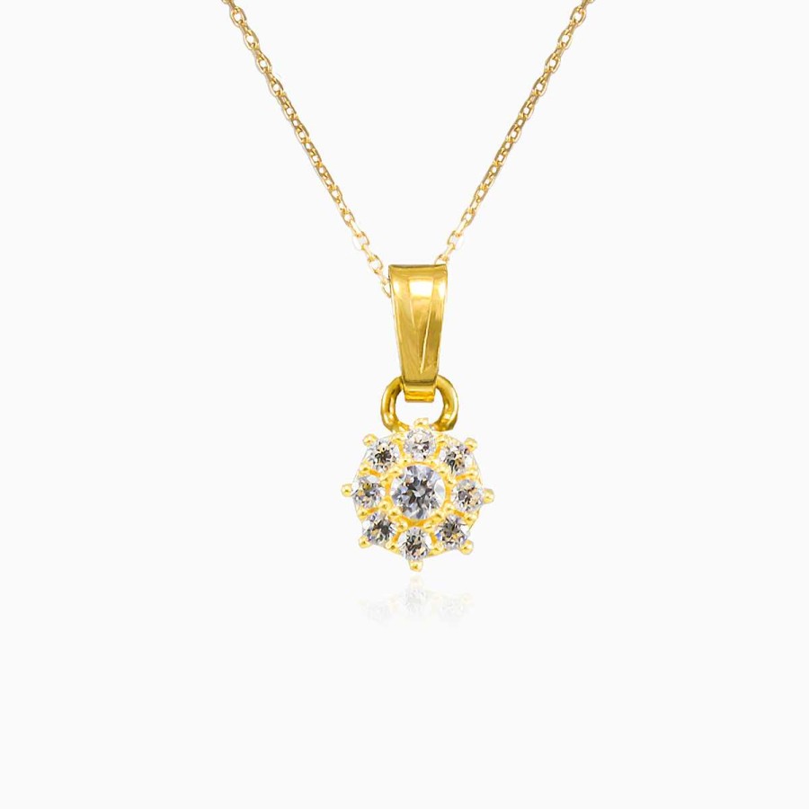 Woman Monte Cristo | Crystal Gold Pendant