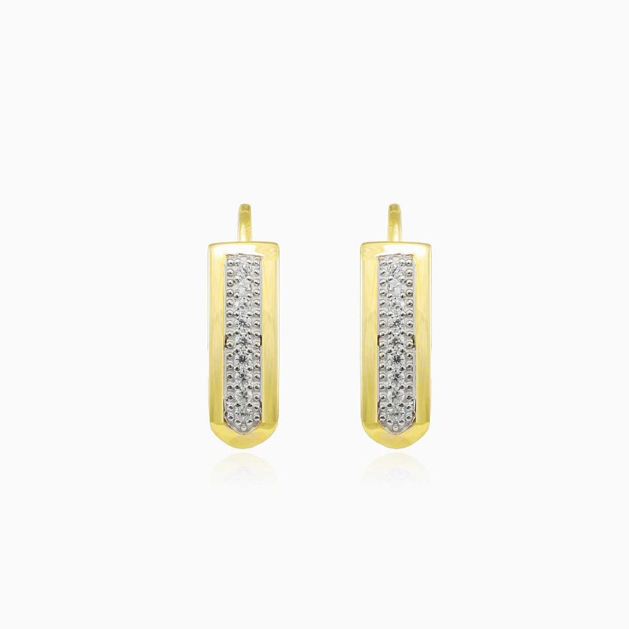 Woman Monte Cristo | One Row Gold Earrings