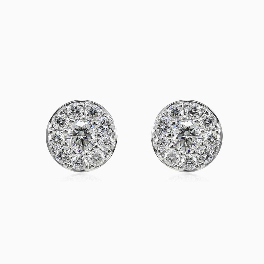 Woman Monte Cristo | Halo Diamond Studs