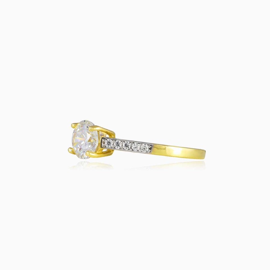 Woman Monte Cristo | Classic Accent Gold Ring