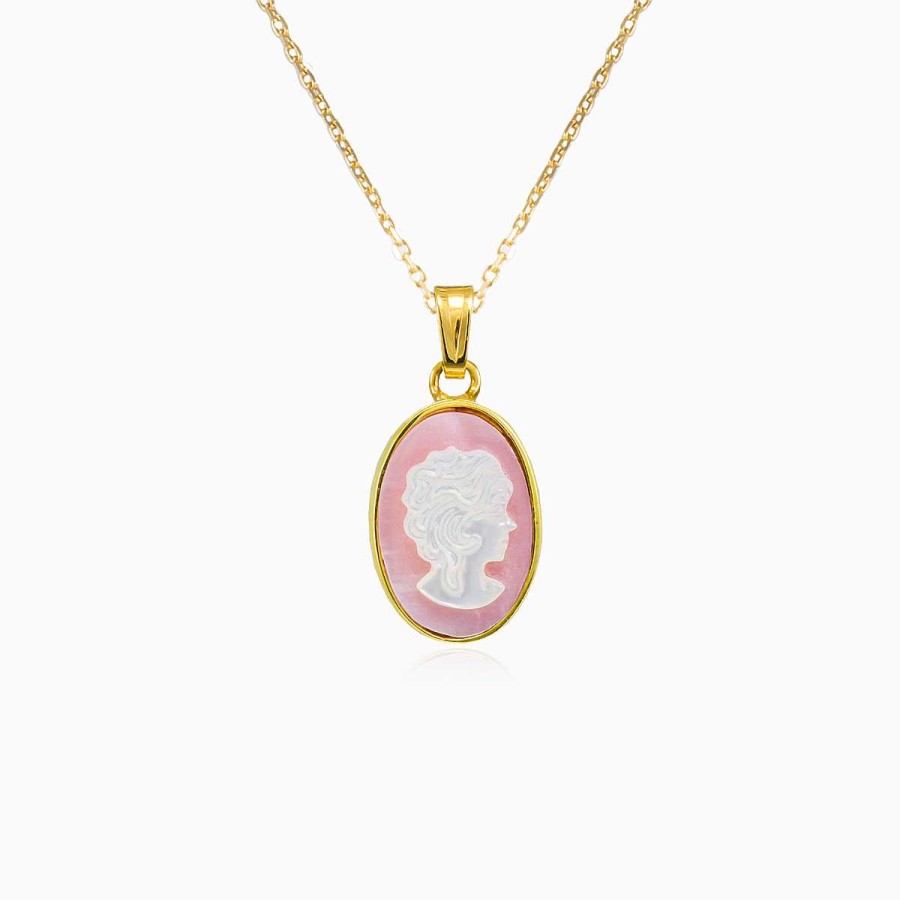 Woman Monte Cristo | Cameo Classic Gold Pendant