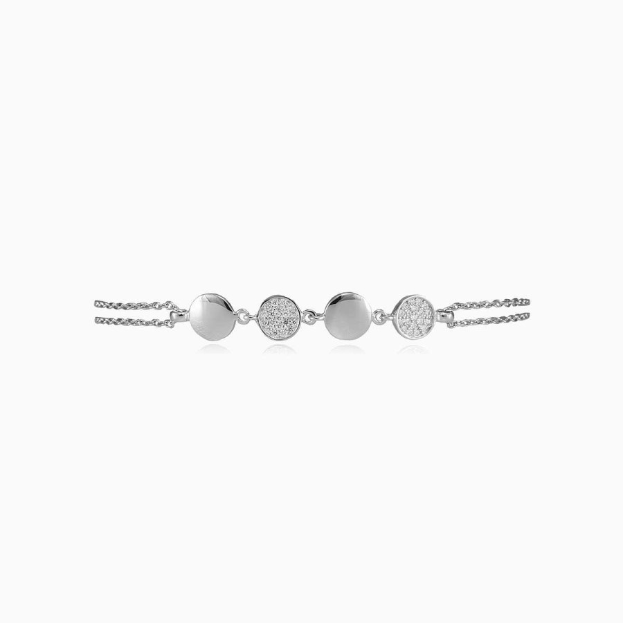 Woman Monte Cristo | Circles Crystal Silver Bracelet