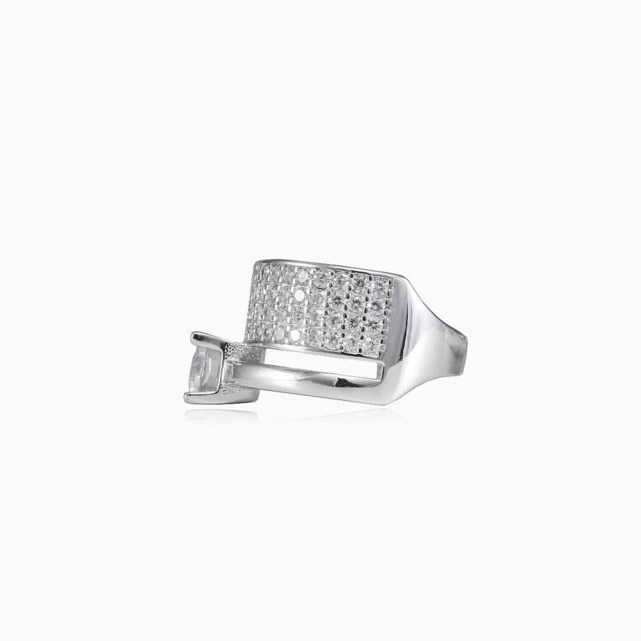 Woman Monte Cristo | Double Sterling Silver Ring