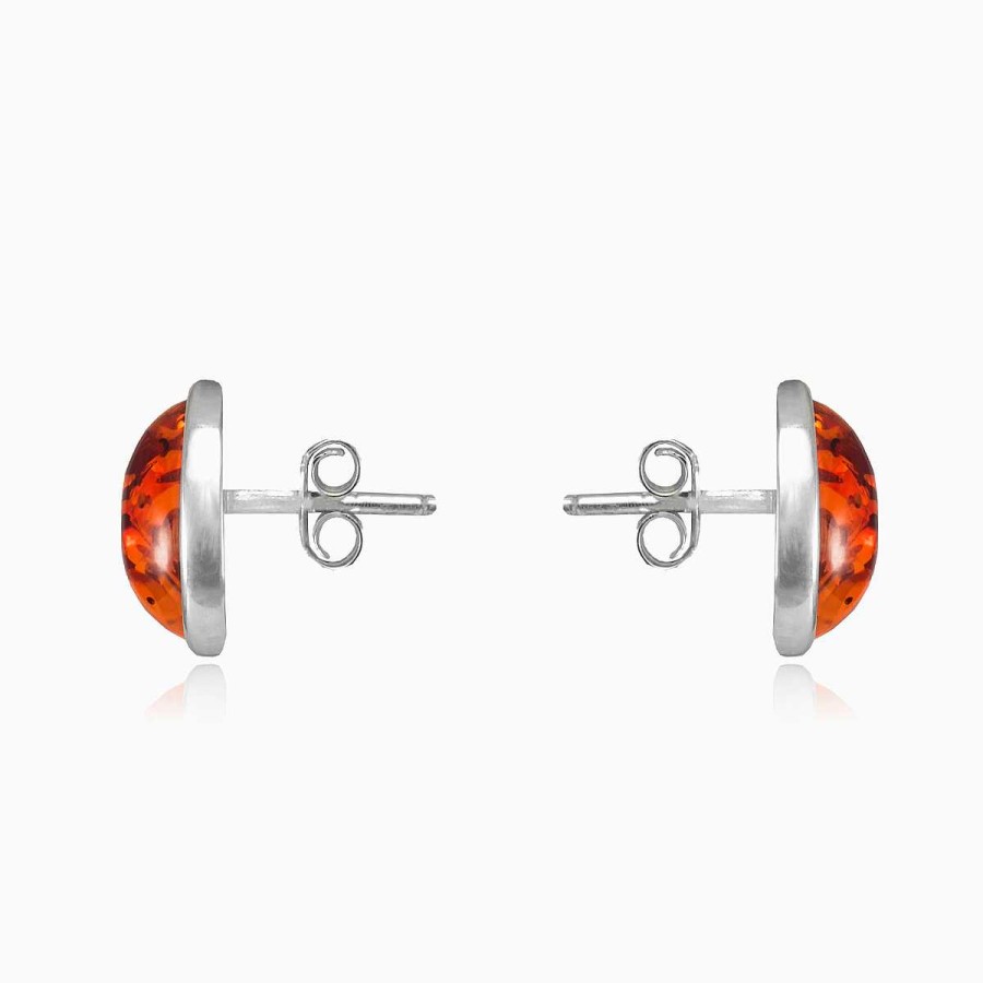 Woman Monte Cristo | Oval Amber Earrings