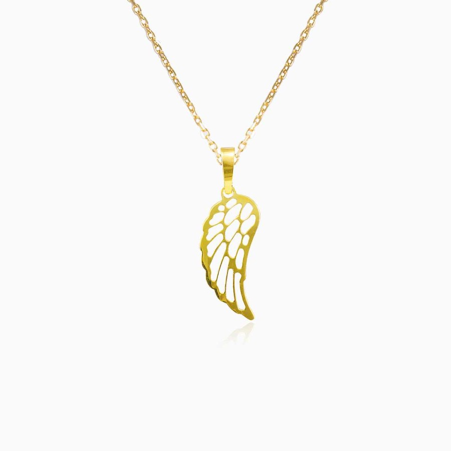 Woman Monte Cristo | Gold Wing Pendant