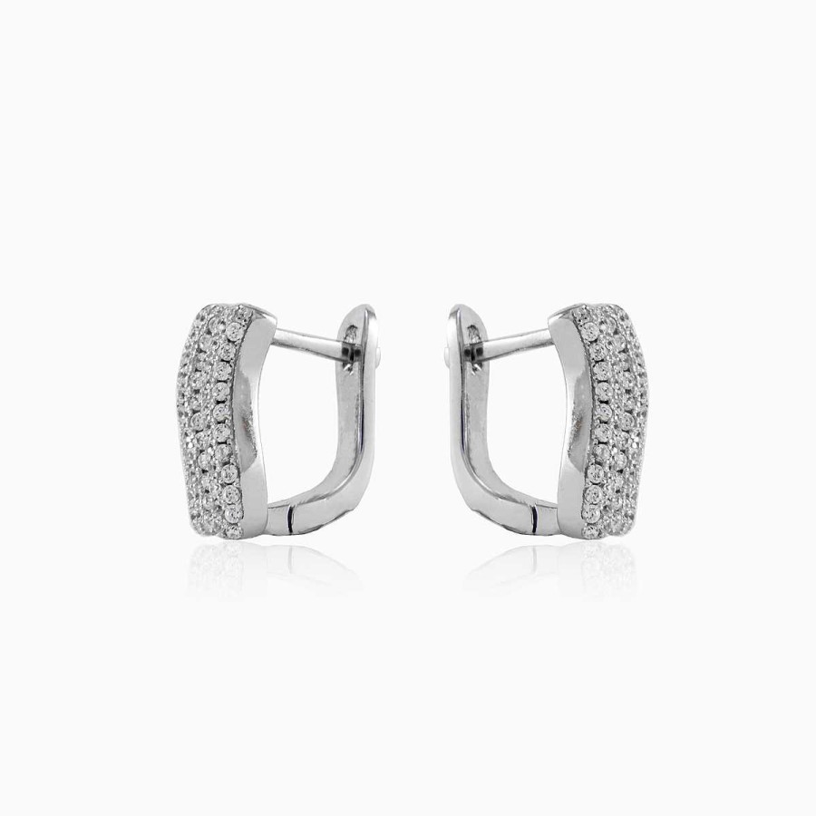 Woman Monte Cristo | Wavy Silver Earrings